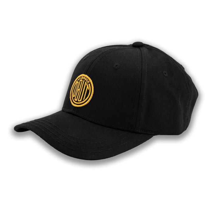 CHAPÉU PRETO LOGO VINTAGE MOUTARDE