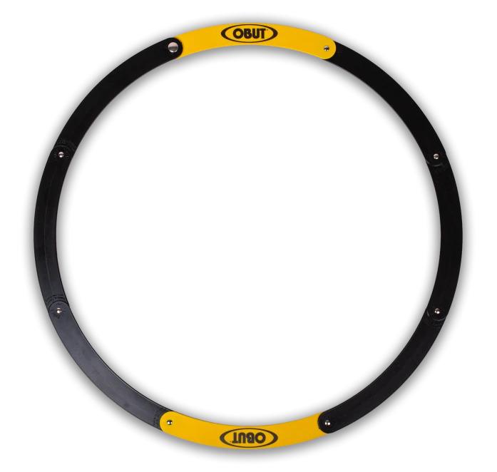 CÍRCULO DOBRÁVEL AMARELO, PRETO