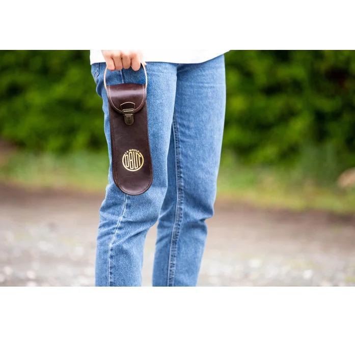 BOLSA COURO VINTAGE CASTANHO