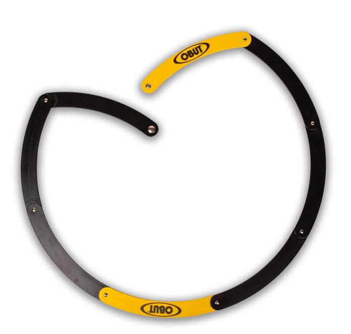 CÍRCULO DOBRÁVEL AMARELO, PRETO