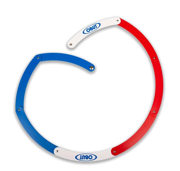 CÍRCULO DOBRÁVEL AZUL, BRANCO, VERMELHO